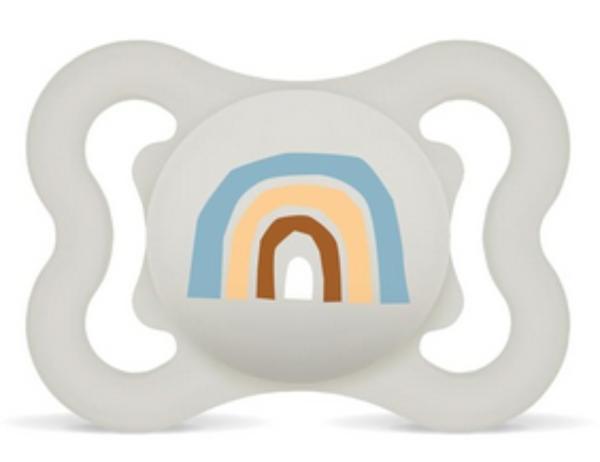 Schnuller Regenbogen, grau SPEZIALVERSCHLUSS!